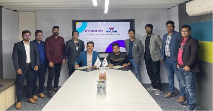 E-courier and Walton signed agreement