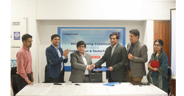 MoU between CodersTrust and TechnTalents to mitigate IT skill gap