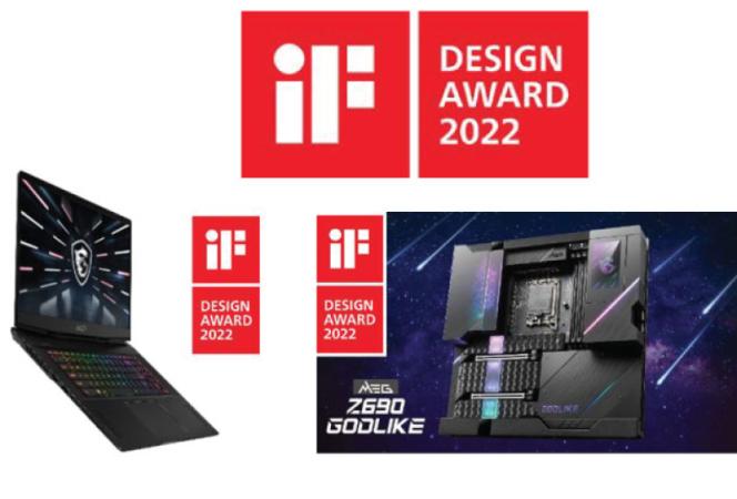 MSI Wins Three Coveted iF DESIGN Awards 2022