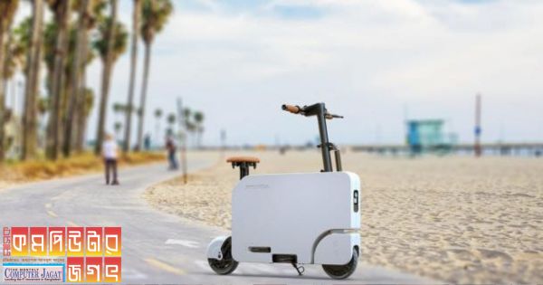 স্যুটকেস আকৃতির হোন্ডার ই-স্কুটার