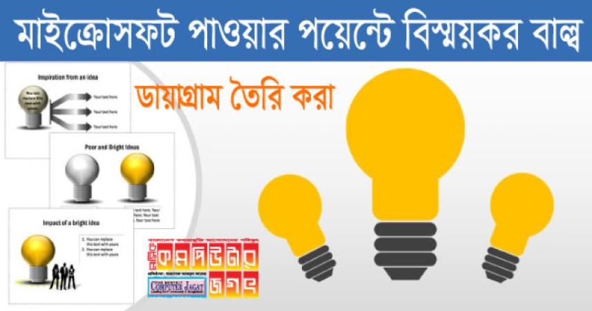 মাইক্রোসফট পাওয়ার পয়েন্টে বিস্ময়কর বাল্ব ডায়াগ্রাম তৈরি করা