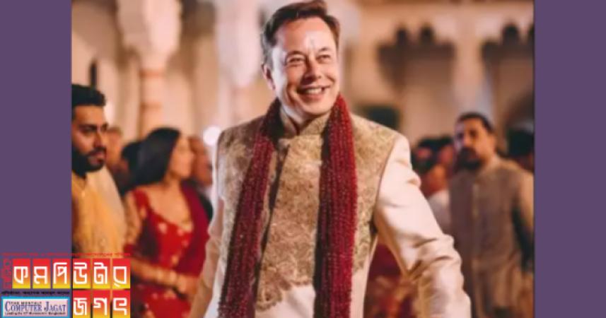 এআই ছবিতে অনন্ত অম্বানীর প্রাক-বিবাহ অনুষ্ঠানে ইলন মাস্ক