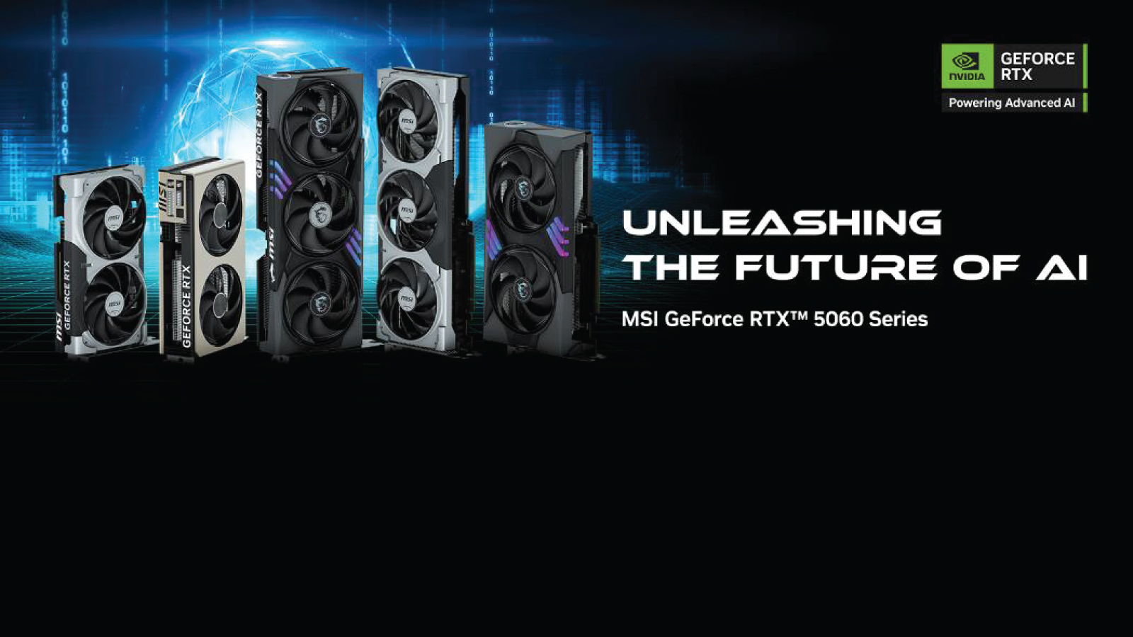 MSI releases the custom NVIDIA® GeForce RTX™ 5060 Series Graphics Cards