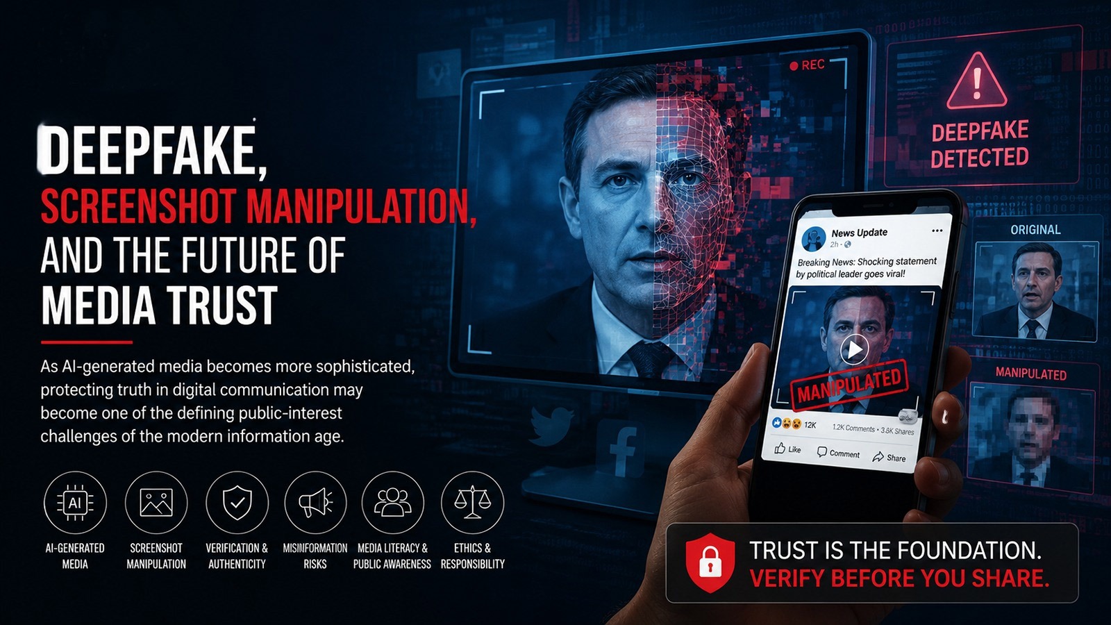 Deepfake, Screenshot Manipulation, and the Future of Media Trust
